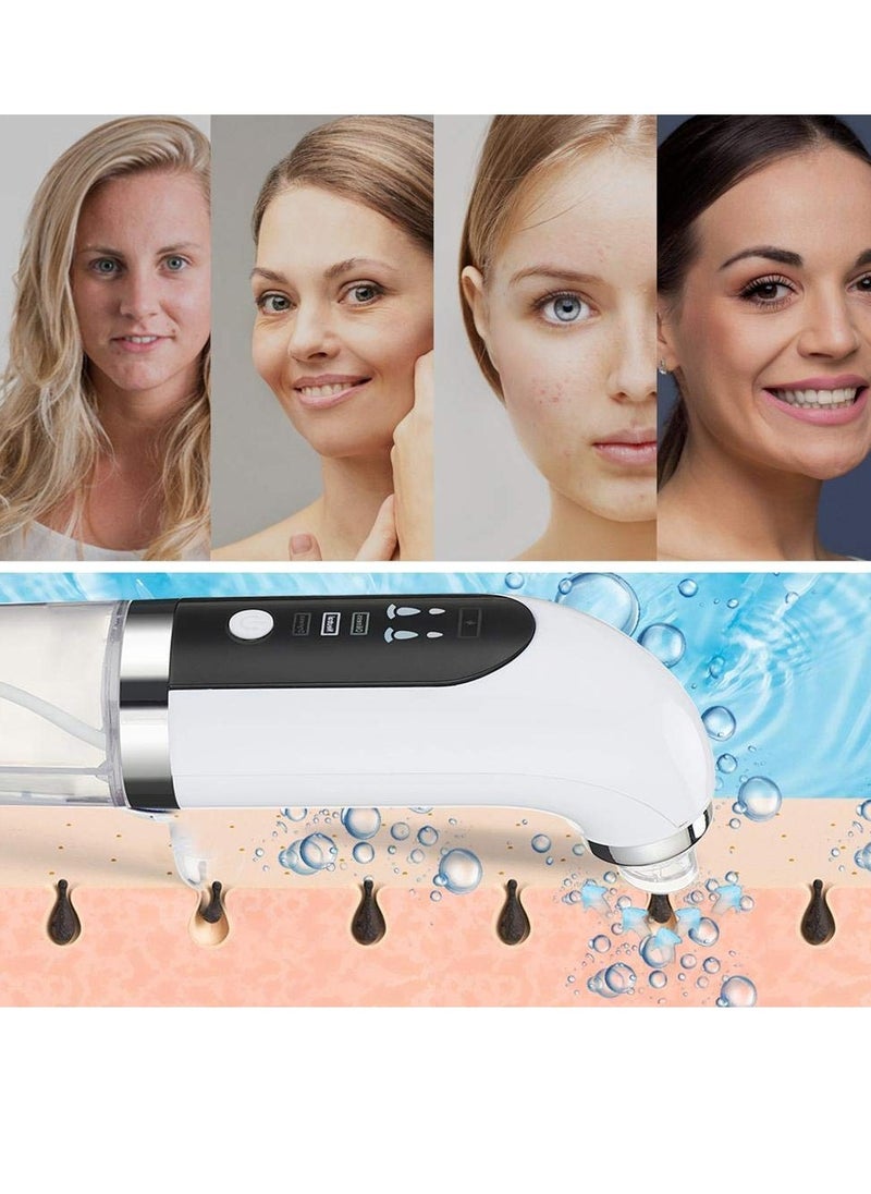 KASTWAVE - Blackhead Remover Pore Vacuum Cleaner, Facial Pore Cleaner Comedone Extractor, USB Rechargeable Black Head Suckers with 3 Adjustable Suction Power and 6 Replacement Probes - Image 1