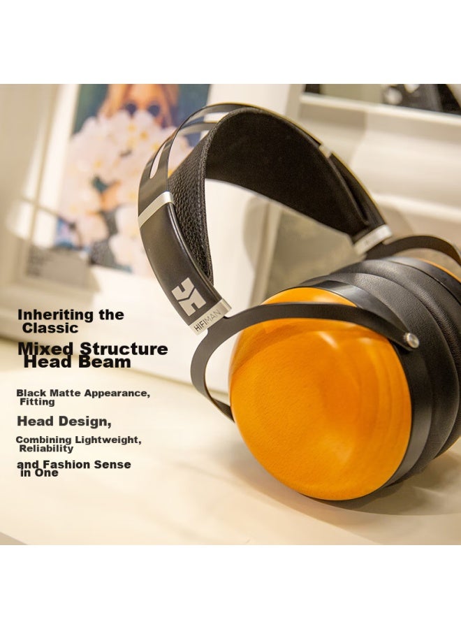 HIFIMAN سماعات هاي فاي هي فيمان سوندرا-سي المغناطيسية غير المرئية ذات الغشاء المسطح المغلق لأجهزة الكمبيوتر والموسيقى والألعاب - Image 3