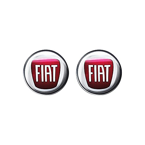 Fiat 21221 Official 3D Stickers Logo 21 mm, 2 Pieces - Image 1