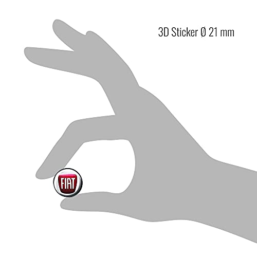 Fiat 21221 Official 3D Stickers Logo 21 mm, 2 Pieces - Image 5