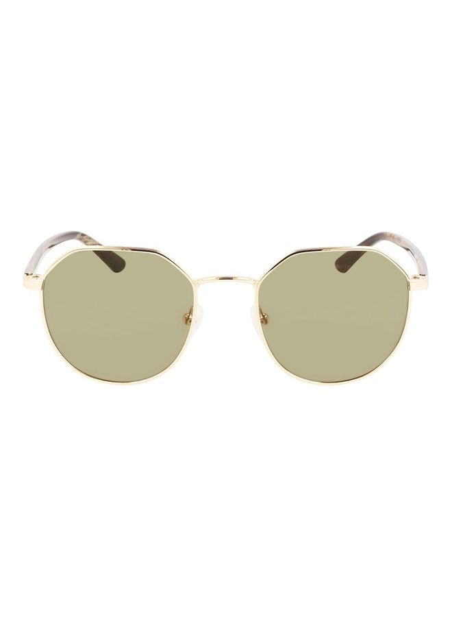 CALVIN KLEIN Men Full Rim Metal P-3 Sunglasses CK22103S 5120 (717) Gold - Image 1