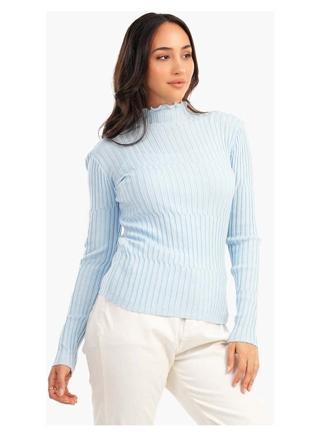 Carina Ribbed Slim Fit Pullover - Image 1