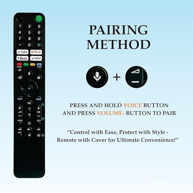 KPDP Remote Control Compatible with Sony Bravia RMF-TX520p Tv with Bluetooth Voice Command Suitable Tv Models X74K X75K X75AK A80J X80J X85J X90J X95J Series(Pairing Must) (Sony Version 2) - Image 2