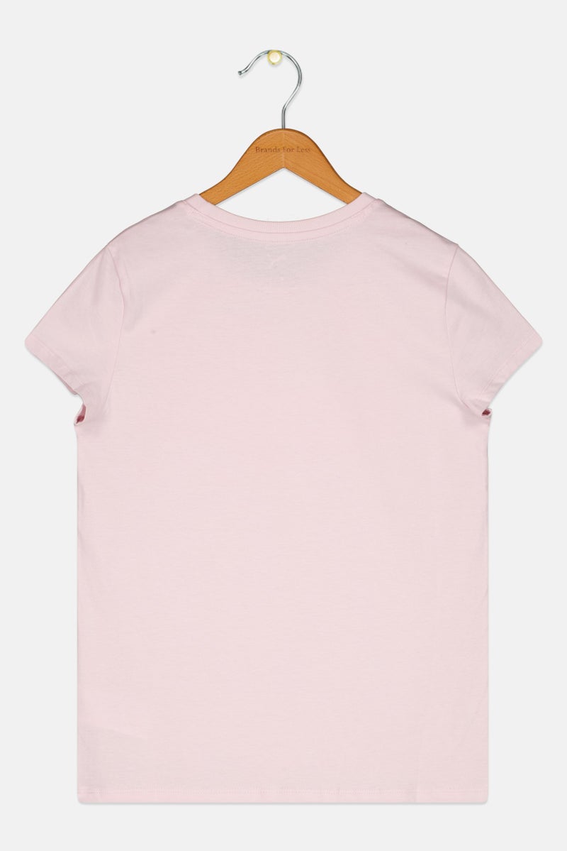 PUMA Kids Girl Short Sleeve Outdoor Top, Pink - Image 3
