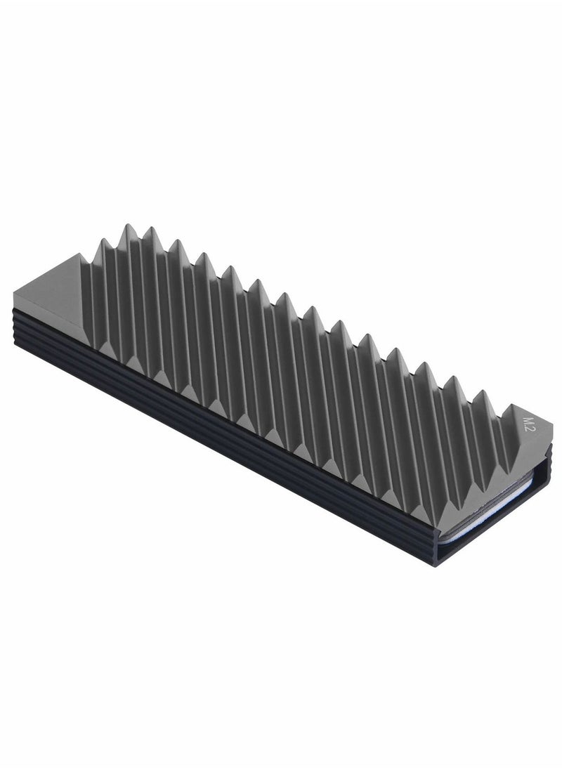 Y&D M.2 Heatsink Cooler, 2280 SSD Heatsink, Aluminum Double-Sided NVME Heat Sinks for PS5 Computer PC -Grey  - Image 1