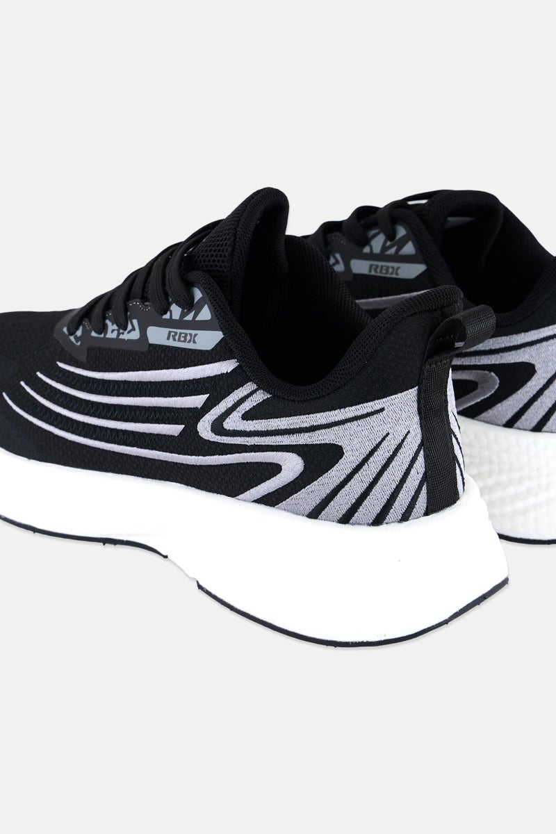 RBX أحذية جري رجالية مزودة بأربطة، سوداء - Image 2