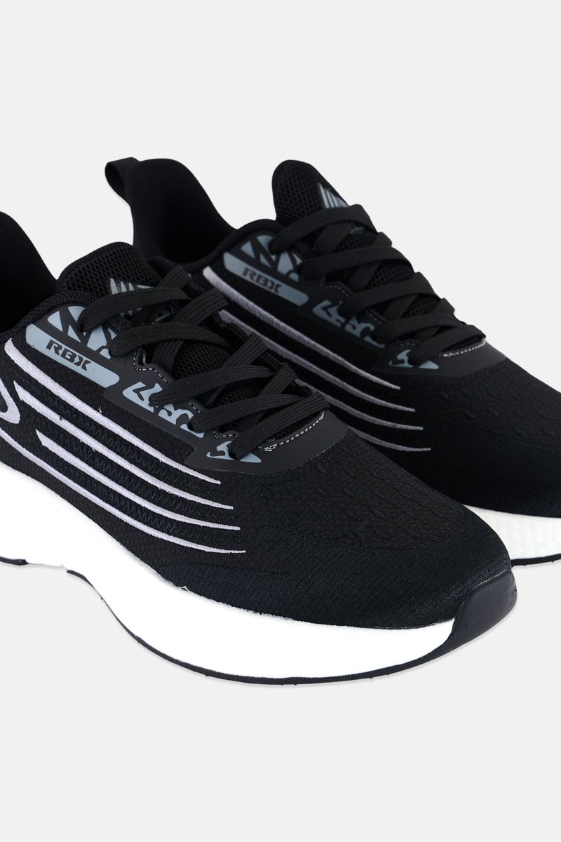 RBX أحذية جري رجالية مزودة بأربطة، سوداء - Image 3