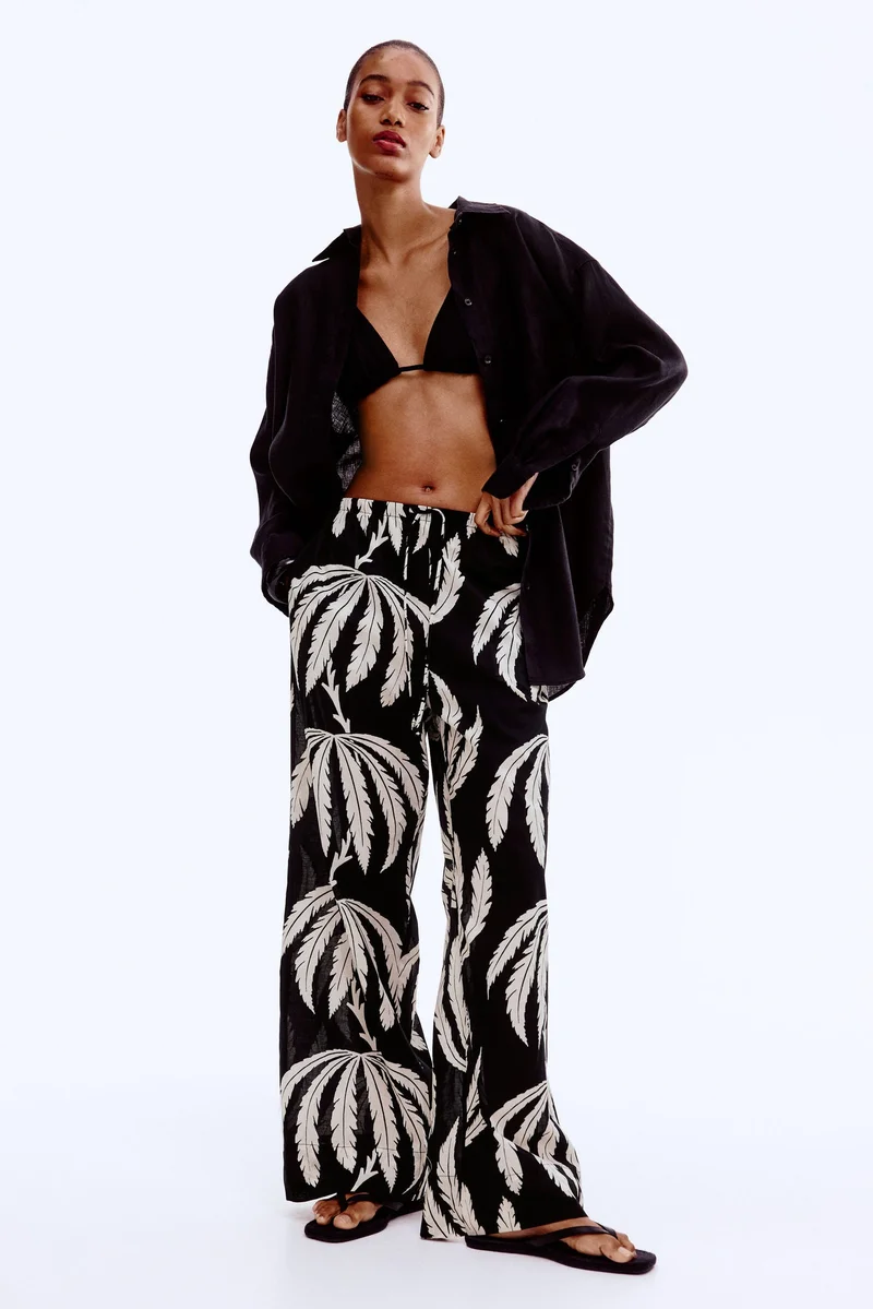 H&M Cotton drawstring trousers