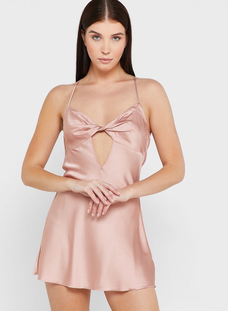 ELLA Sip Dress With Cutout Detail - Image 1