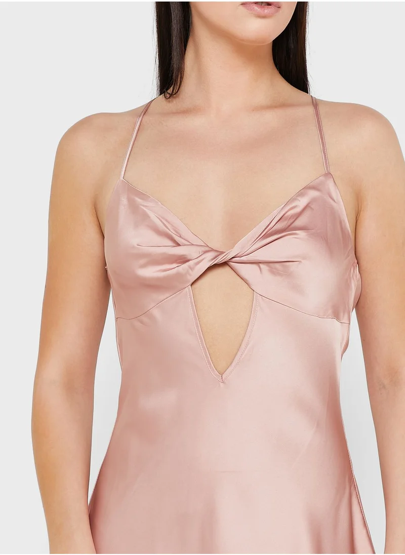 ELLA Sip Dress With Cutout Detail