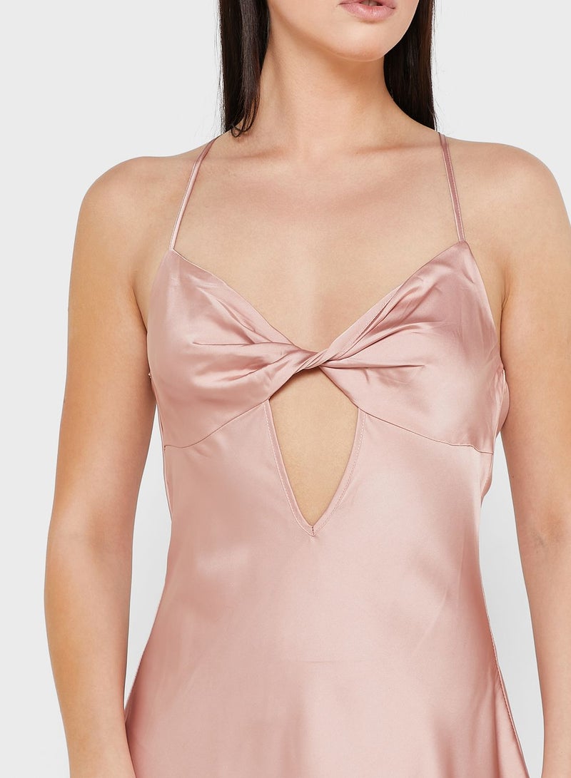 ELLA Sip Dress With Cutout Detail - Image 3