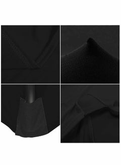 HomarKet Spandex Tablecloth , 183*76*76CM Washable and Wrinkle Resistant Stretch Rectangular Fitted Patio Table Cover for Event, Wedding, Banquet & Parties (6FT,Black)  - Image 5