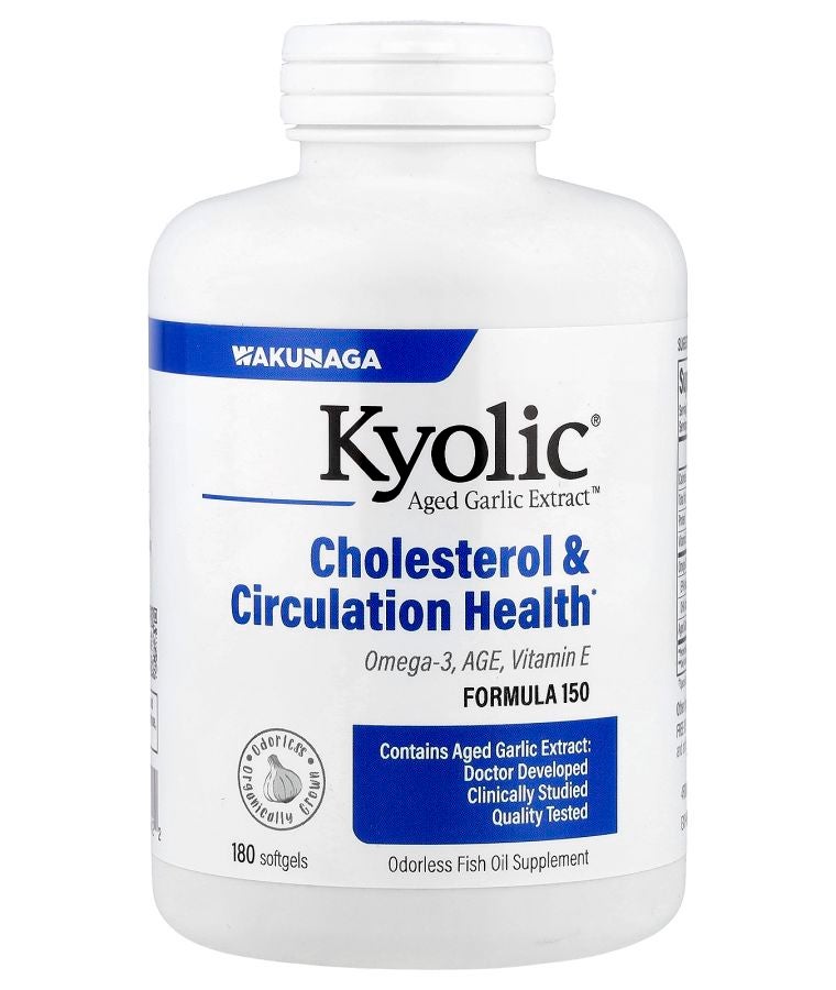 kyolic Aged Garlic Extract™ Cholesterol & Circulation Health 180 Softgels