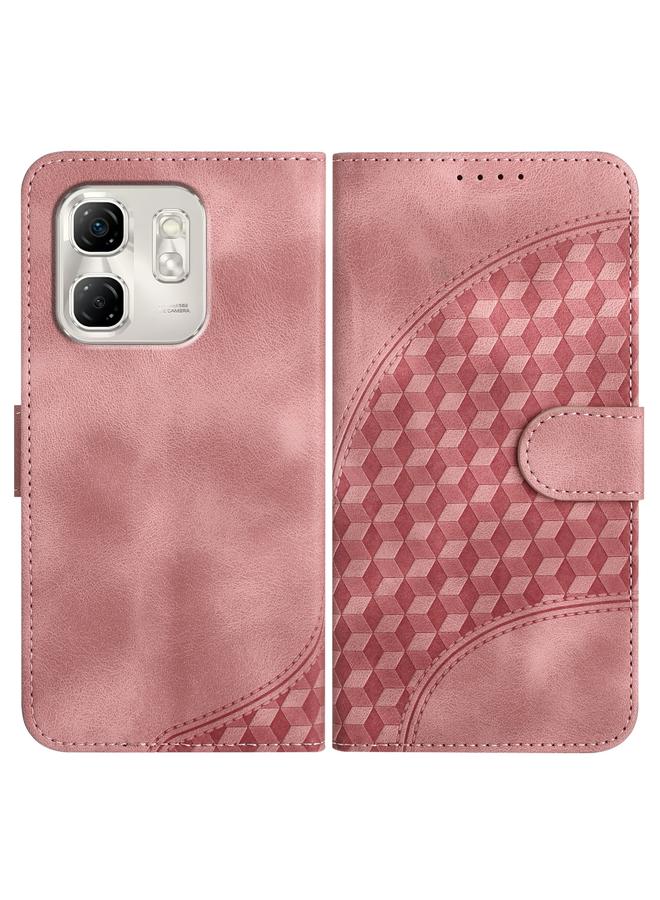 اس-توب جراب لهاتف Infinix Hot 50i / Smart 9، جراب جلدي منقوش عليه رأس فيل مع حبل تعليق - Image 1