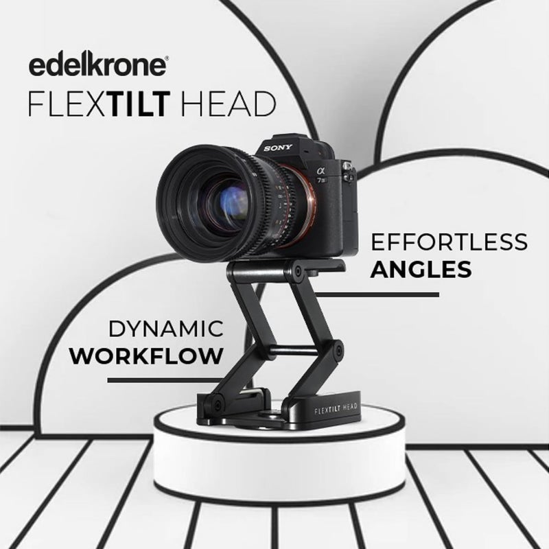 edelkrone FlexTILT All-in-One Flexible Head for Panning, Tilting, & More Tripod Heads for Cameras Easy Adjustment - Z-Flex Tilt Head, Tripod Head for Sliders, Dollies, Jibs & Camera Stands (Original) - Image 2