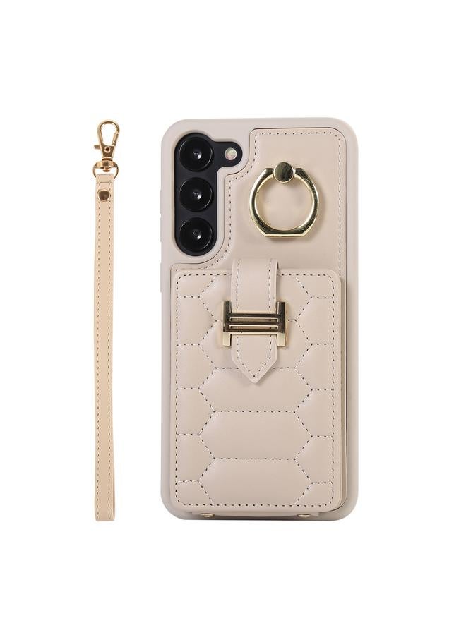 S-TOP Case For Samsung Galaxy S21 FE 5G Vertical Card Bag Ring Holder Phone Case with Dual Lanyard - Image 2