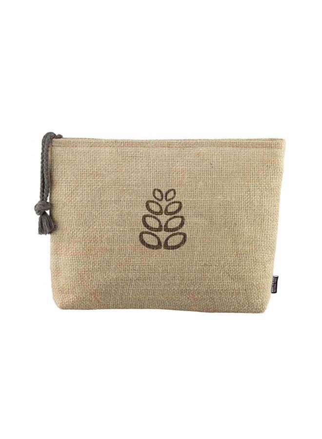 حقيبة مستحضرات تجميل كبيرة من الألياف الطبيعية من بيتر