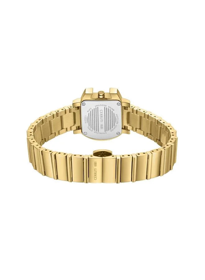 CERRUTI 1881 Yellow Gold Women's Cavallina 29mm Green Dial Stainless Steel Bracelet Analog Watch For Women for Women | Best Price UAE