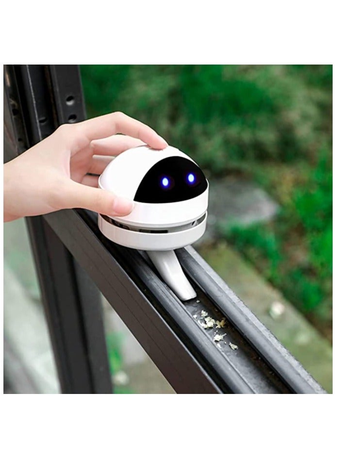 Zikra Mini Desktop Vacuum Cleaner Robot Vacuum Cleaner for Desktop, Portable Small USB Vacuum Cleaner Quiet Pick up Tiny Items Crumbs Eraser Crumbs Hairs Flakes for Home Office Kitchen Piano Keyboard - Image 2