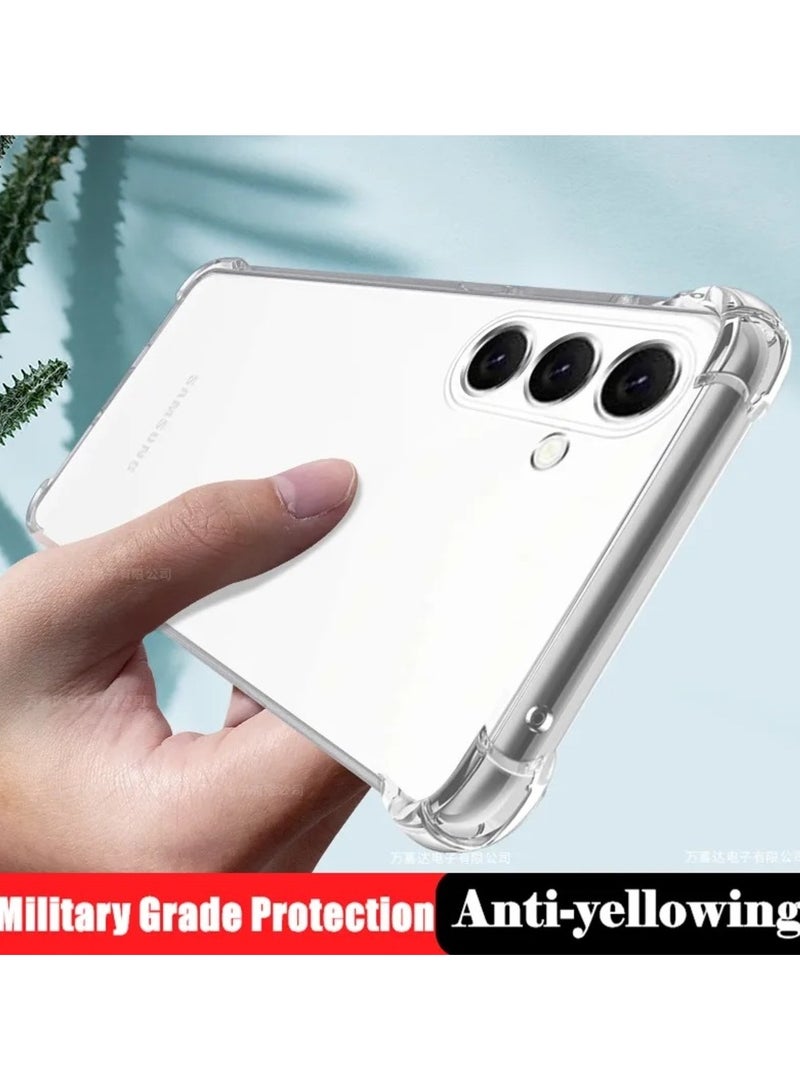 Galaxy M15 5G Clear Cover Case soft TPU Transparent Back Protective Case shock Absorbent Reinforced Corner for Galaxy M15 5G - Image 3