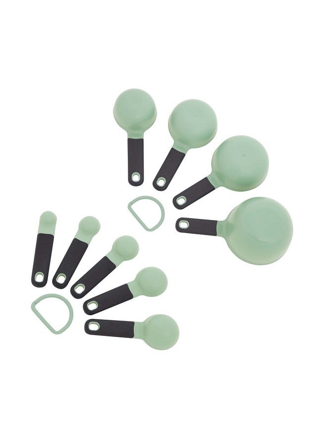 KitchenAid Universal Easy To Read Measuring Cup and Spoon Set with Soft Grip Handle for Maximum Control, Hang Hole and Nesting For Easy Storage, Dishwasher Safe, 9 Piece, Pistachio - Image 5