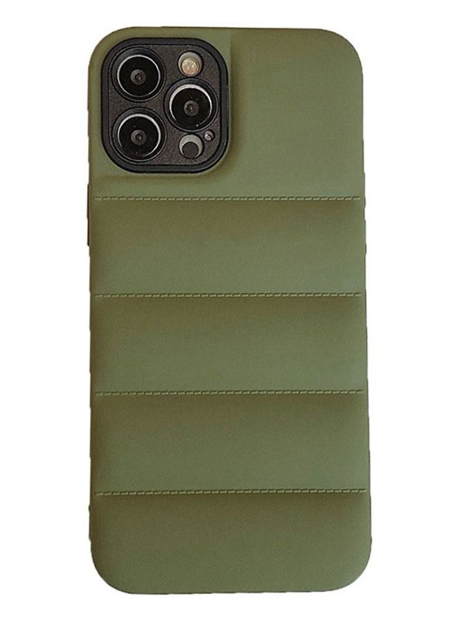 VR CREATIVE Green Puffer Jacket Case (Matte) for Apple Iphone 14 Pro Max - Image 1