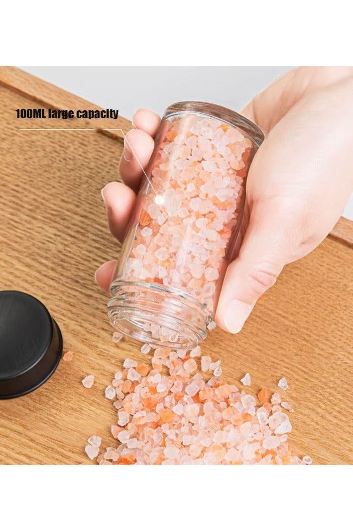 بيتشو رف توابل دوار متعدد الوظائف مع 18 برطمانًا زجاجيًا ومنظم زجاجات دوارة - مجموعة تنظيم التوابل للمطبخ - Image 4