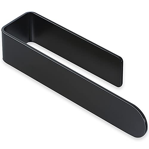 Taozun Hand Towel Holder/Hand Towel Bar - Black Face Towel Holder Self Adhesive Towel Ring for Bathroom, Stainless Steel - Image 1