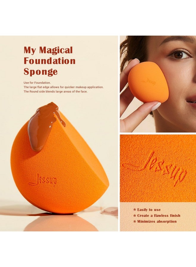 Jessup Makeup Sponge Set, 3pcs Make up Sponges for Face Soft Beauty Sponges Foundation Sponge Makeup Blender Concealer Sponge, SP013 - Image 3