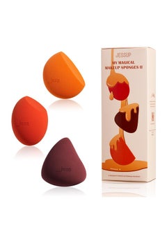 Jessup Jessup Makeup Sponge Set, 3pcs Make up Sponges for Face Soft Beauty Sponges Foundation Sponge Makeup Blender Concealer Sponge, SP013  - Image 1