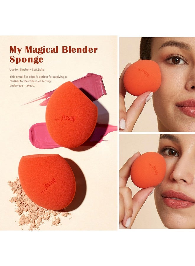 Jessup Makeup Sponge Set, 3pcs Make up Sponges for Face Soft Beauty Sponges Foundation Sponge Makeup Blender Concealer Sponge, SP013 - Image 5