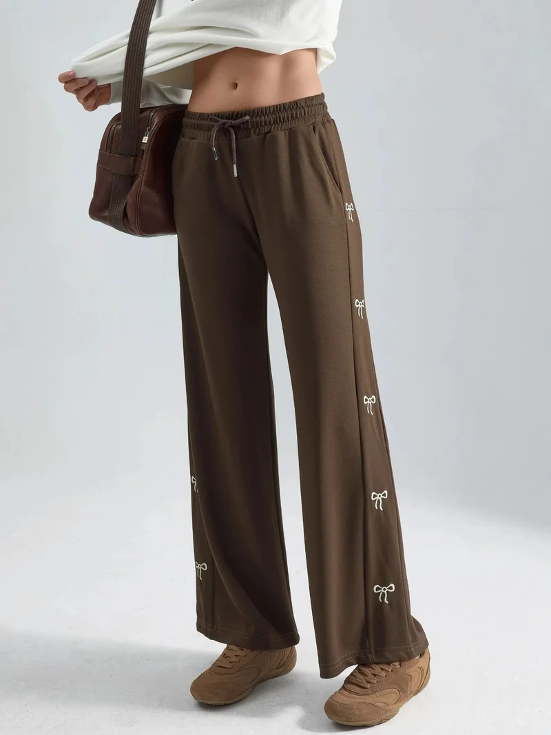 زوبعة بنطلون مودال بلمسة فيونكة مفصل من مجموعة بيرسان