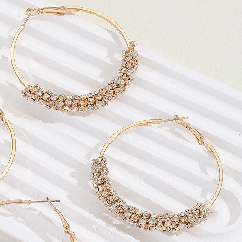 Geometric C-Shape Gold Earrings for Women - Minimalist Luxury Design, Stainless Steel, Trendy Statement Jewelry