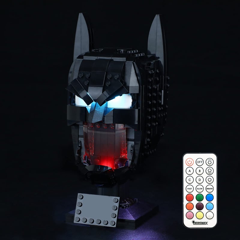 بريكسماكس مجموعة الإضاءة LED Briksmax لـ Batman Cowl 76182 Batman Cowl-Combatible مع LEGO 76182 Building Builds Not Not Not the Lego Set - Image 1