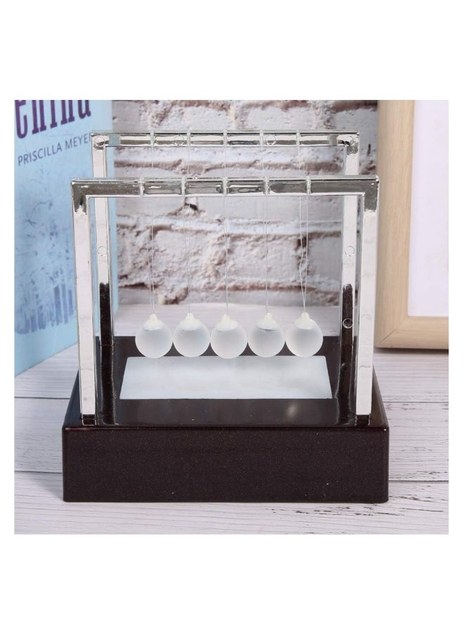 Generic - Classic LED Light-Up Newton's Cradle Kinetic Energy Ball, Multi-Color Desk Toy for Home Office Decoration,  Science Gift for Birthdays and Physics Enthusiasts. - Image 1