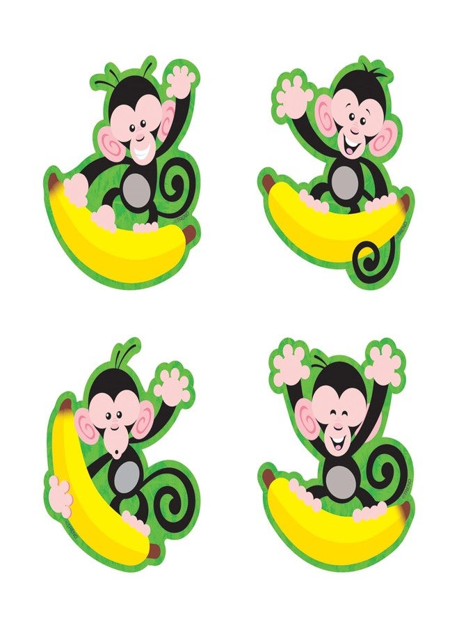 Trend Enterprises TREND Monkeys and Bananas Mini Accents Variety Pack, Classroom Bulletin Board Cut Outs, 3 Inches, 36 Count - Image 1