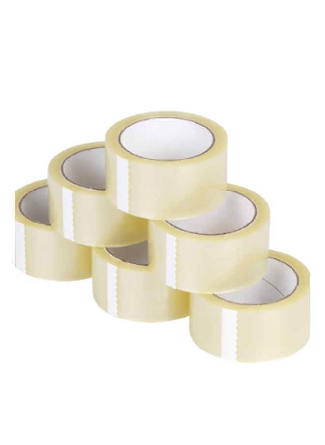 DESSINI - Clear Packing Tape, 2 inches x 50 yards Strong Heavy Duty Packaging Tape for Sealing Parcel Boxes, Moving Boxes Houses, Large Postal Bags, Office Supplies [96 Rolls] - Image 1
