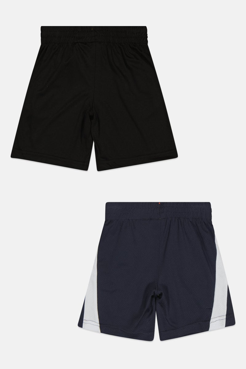 PUMA Kids Boy 2 Piece Brand Long Outdoor Shorts, Multicolor - Image 3