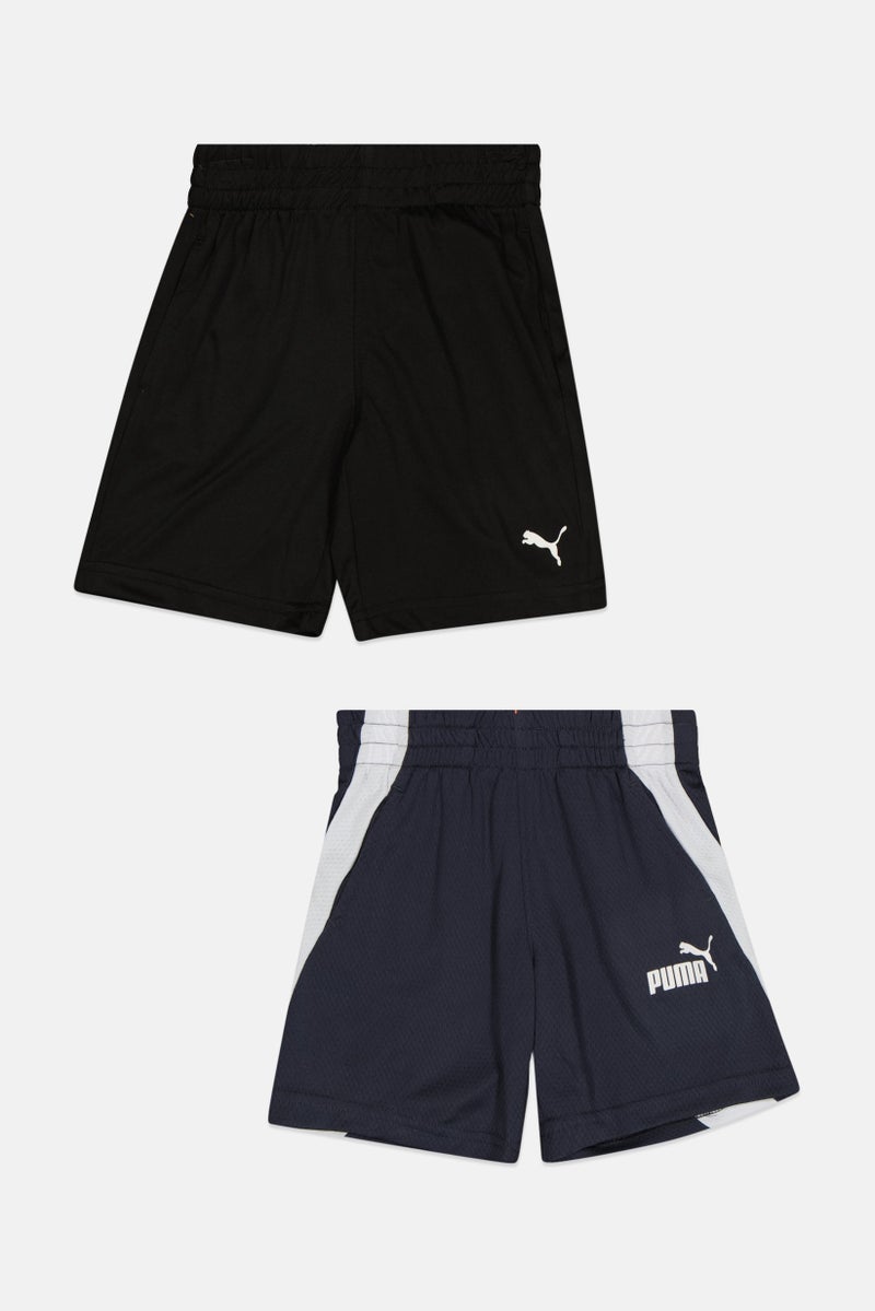 PUMA Kids Boy 2 Piece Brand Long Outdoor Shorts, Multicolor - Image 2