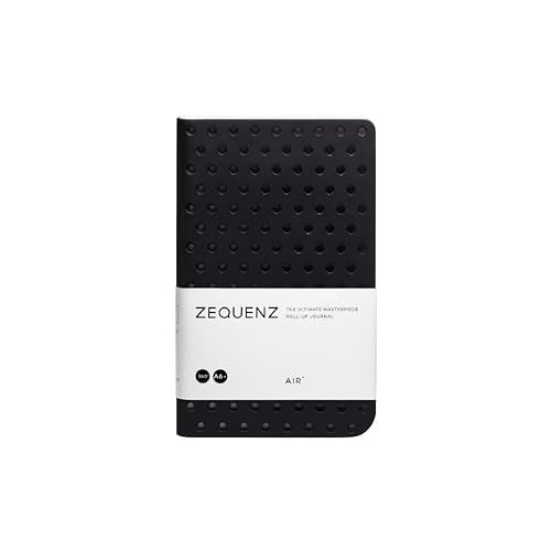 Zequenz A6- Dotted Notebook – Black| 256 Pages, 70 GSM | Soft Cover, 360° Flexible Binding |Handmade| Ideal for Bullet Journaling| Air Series - Image 1