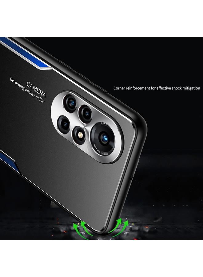 S-TOP Case For Huawei nova 8 5G Blade Series TPU Frame + Titanium Alloy Sand Blasting Technology Backplane + Color Aluminum Alloy Decorative Edge Mobile Phone Protective Shell - Image 4