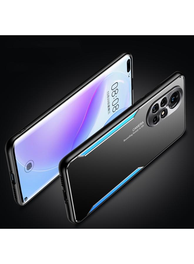 S-TOP Case For Huawei nova 8 5G Blade Series TPU Frame + Titanium Alloy Sand Blasting Technology Backplane + Color Aluminum Alloy Decorative Edge Mobile Phone Protective Shell - Image 2