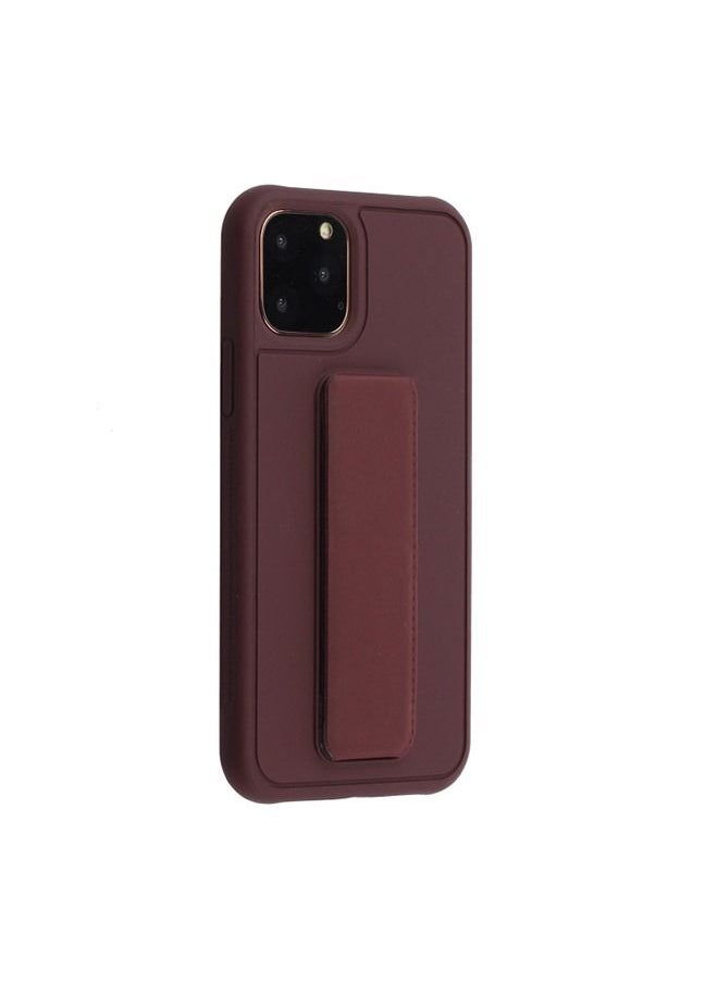 Brand Collection iPhone 12 Pro Max Case 6.7 inch with Magnetic Stand Holder Premium Silicone Vertical and Horizontal Hand Strap Grip Multi Stand Cover  - Image 4