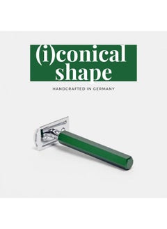 M MÜHLE HEXAGON Forest Double Edge Safety Razor (Closed Comb) For Men - Perfect for Every Day Use, Barbershop Quality Close Smooth Shave  - Image 5