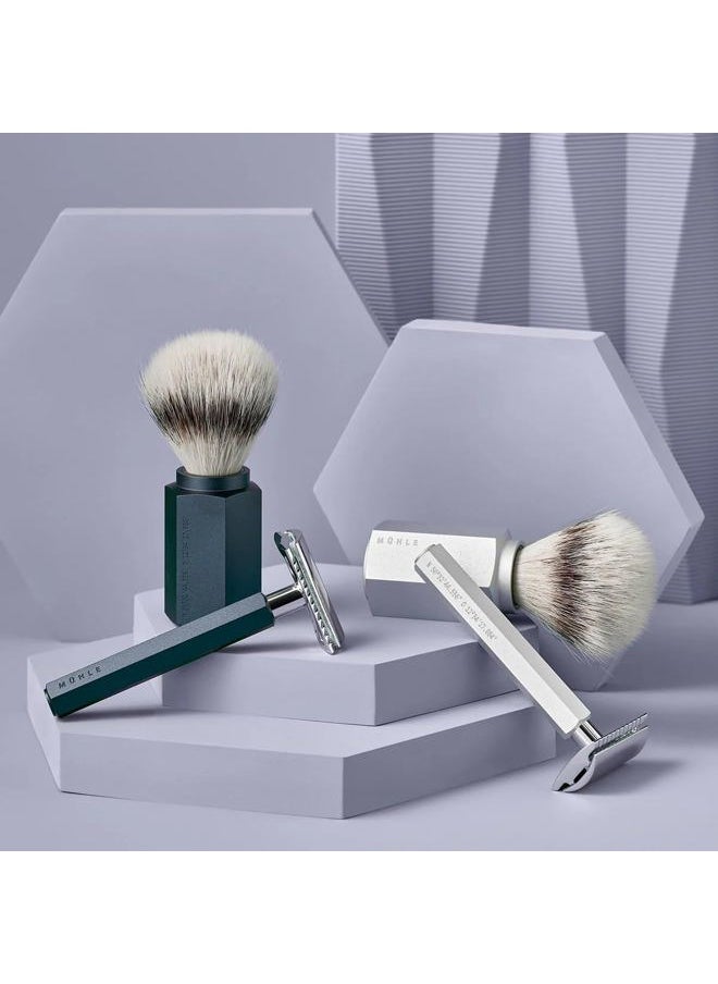 M MÜHLE - HEXAGON Forest Double Edge Safety Razor (Closed Comb) For Men - Perfect for Every Day Use, Barbershop Quality Close Smooth Shave - Image 1