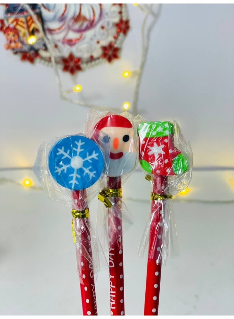 Christmas Pencil Pastel in Different Christmas Shapes, 10 Pieces - Image 3