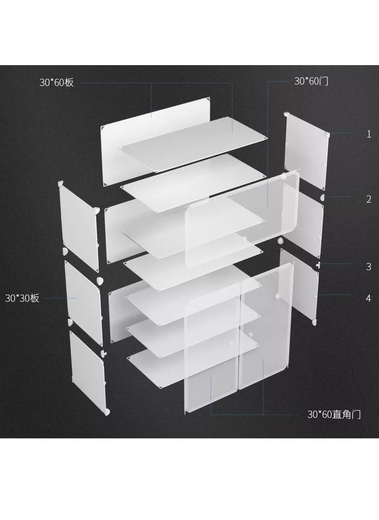 DubaiGallery - Shoe Cabinets Simple Modern Dust Space Plastic Multi-function Multi-store Dormitory House - Image 1