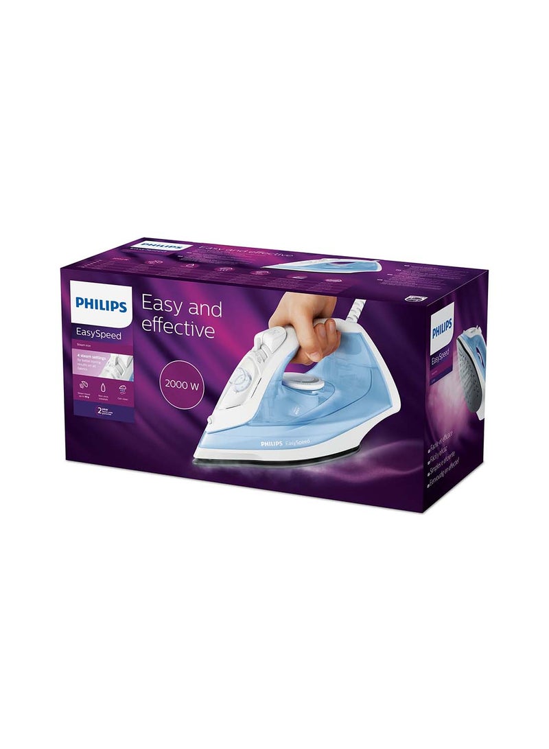 Philips Easy Speed Steam Iron 220 ml 2000 W GC1740/26 Light Blue - Image 5