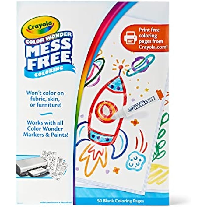 WONDER BLANK COLORING PAGES, 50 COUNT, 752840 - Image 1
