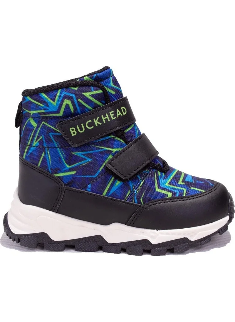 Buckhead 4183 Black Blue Snowshell Orthopedic Casual Boy Boots